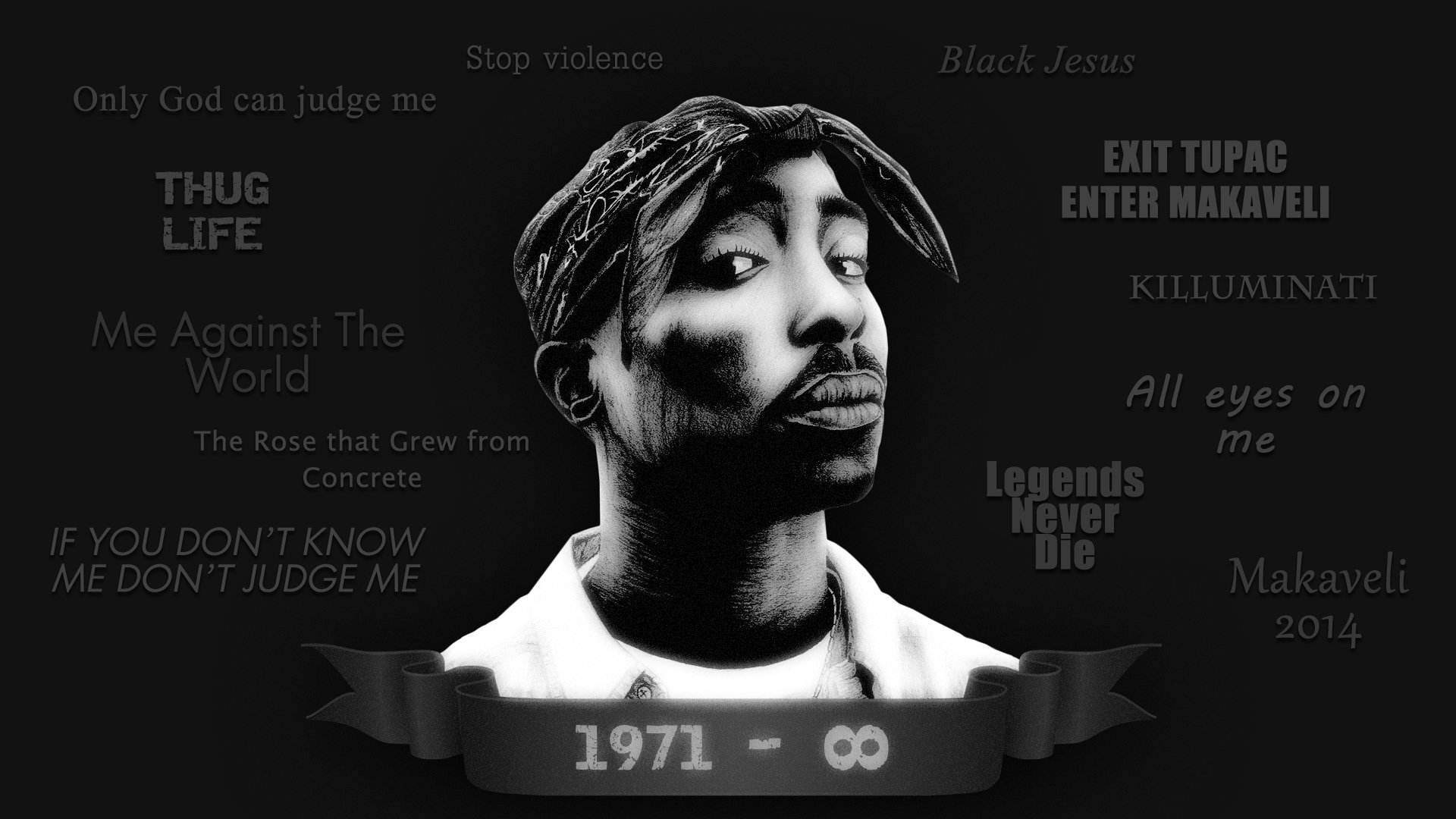 Download hd 1920x1080 2pac (tupac) computer wallpaper ID:259128 for free